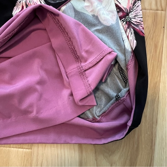 White House Black Market Floral Midi Dress - Black and Pink - Picture 10 of 13